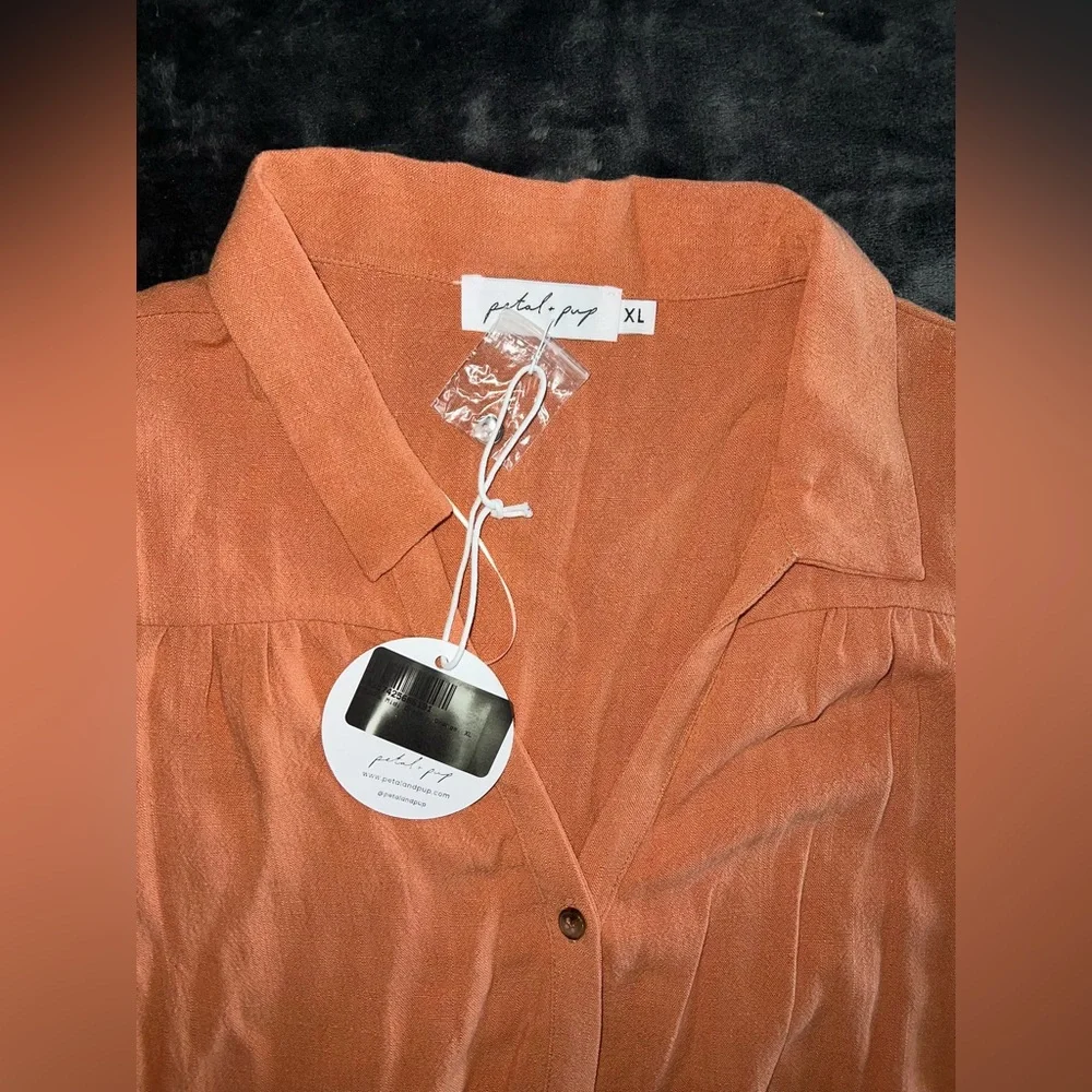 Petal & Pup Adara Midi Dress in Orange Size XL New with tag - Picture 7 of 11